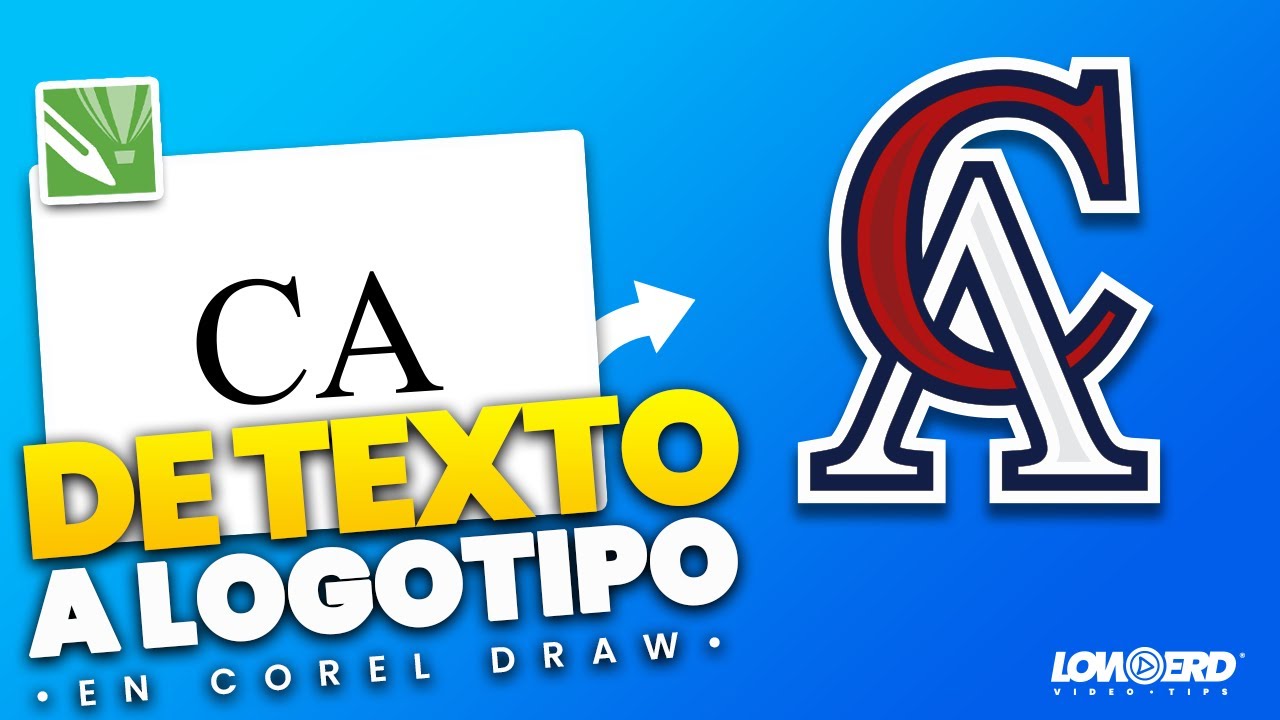 🔥Como hacer un logo con letras en COREL DRAW paso a paso