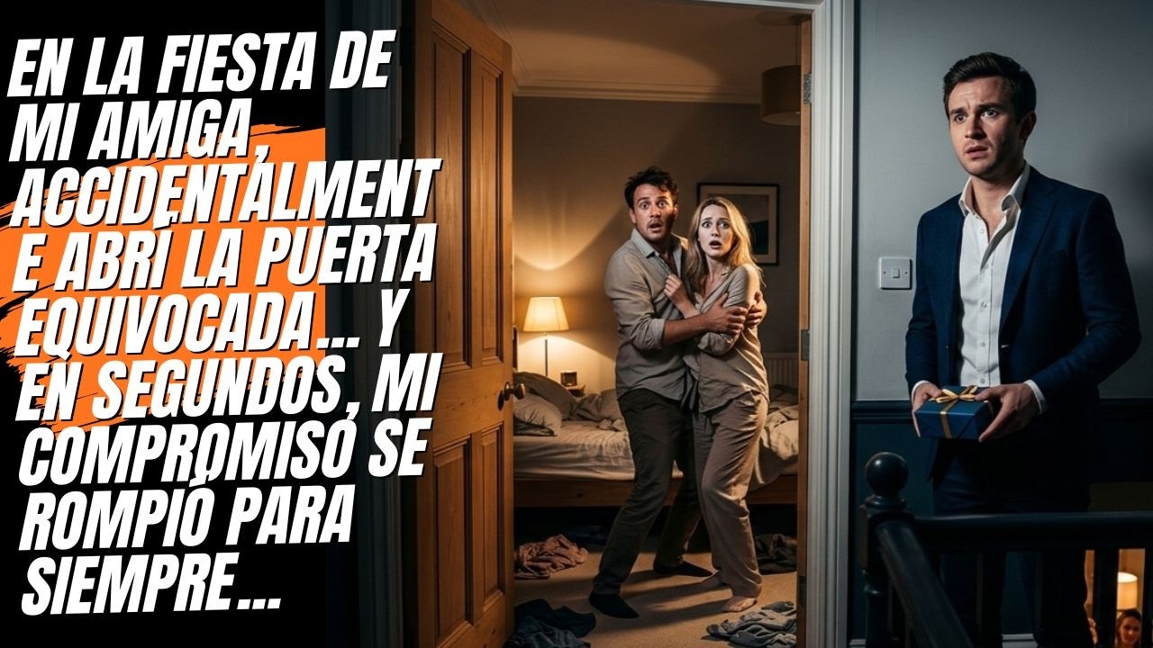 En una fiesta en casa, una puerta equivocada expuso un secreto que destruyó mi compromiso.