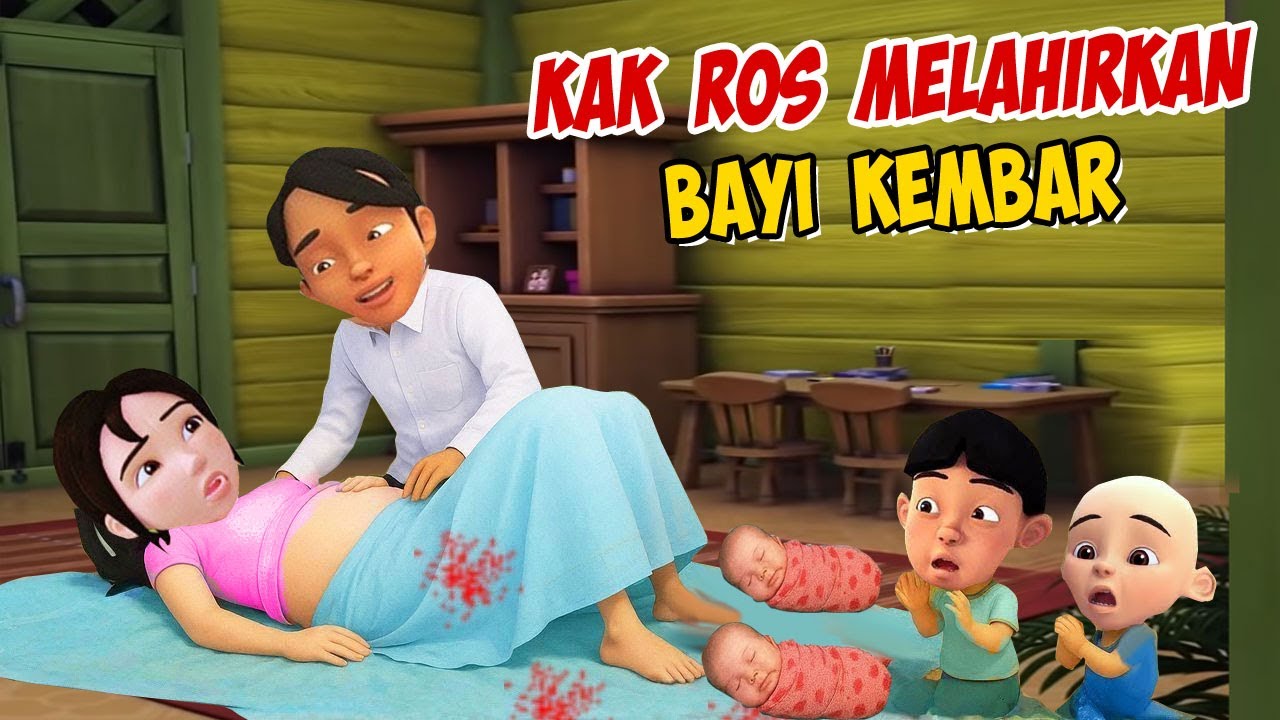 Kak Ros melahirkan Anak Bayi Kembar Abang Iz !! Upin ipin senang GTA Lucu