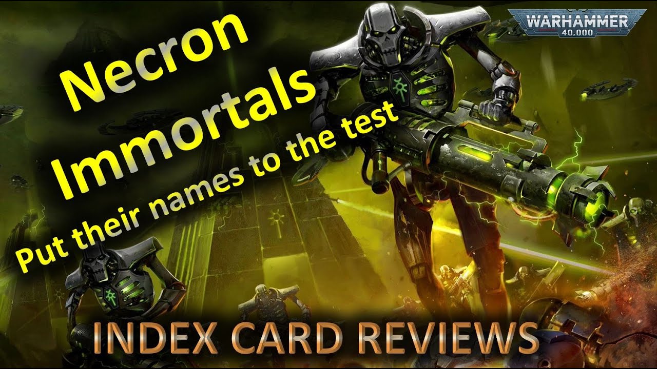 Necron Immortal Combos in 10th Ed: Warhammer 40K Index Card review