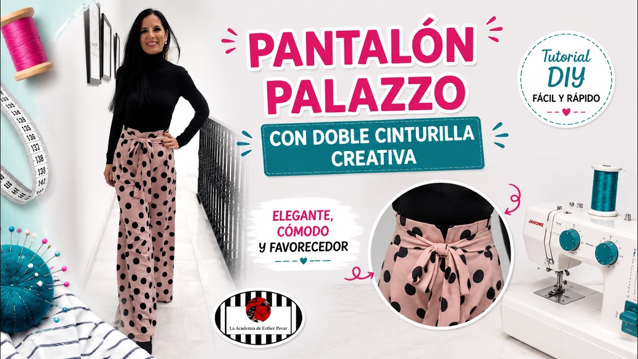 DIY. COSTURA  PANTALÓN PALAZZO #handmade #tips tips  #diy #sewing #costura #pantalones
