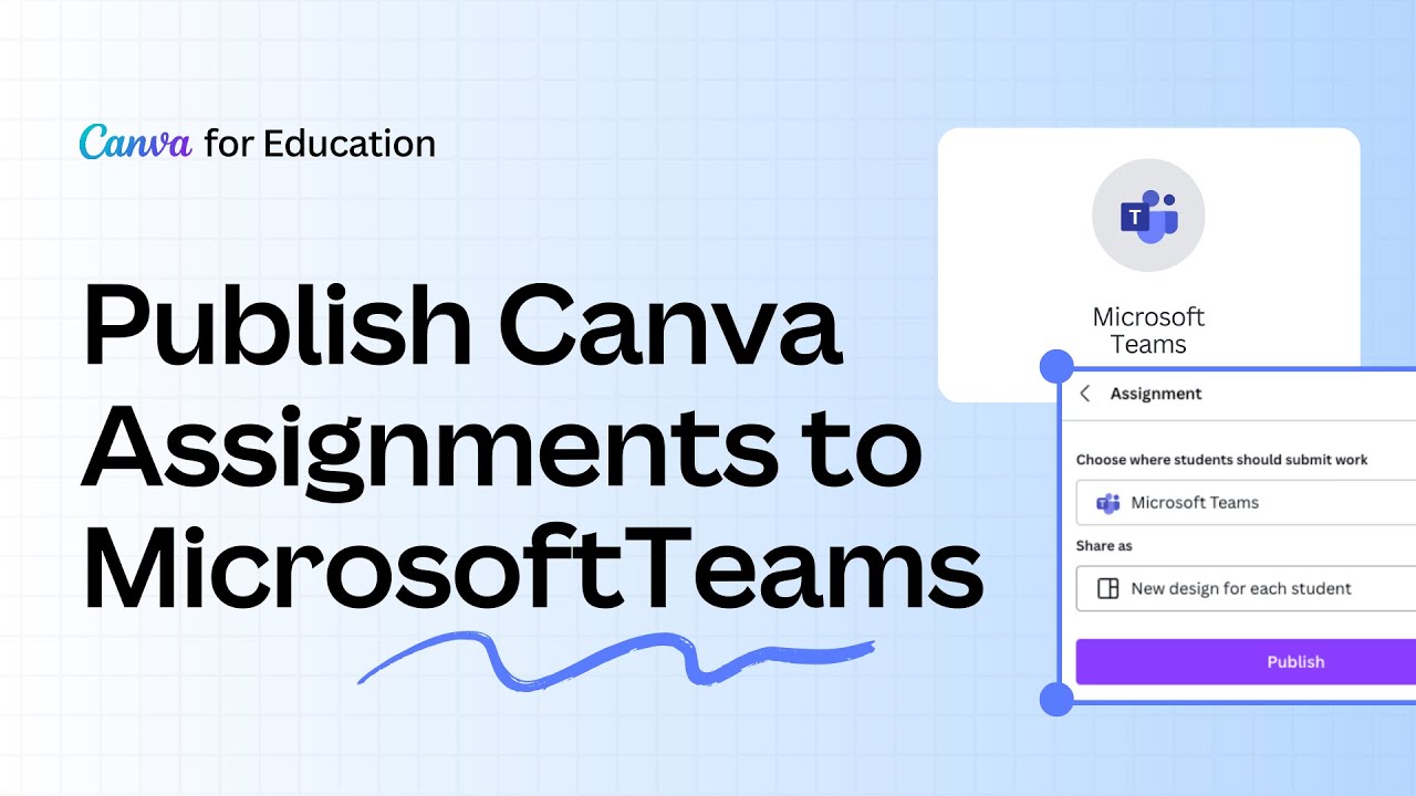 How to Create Canva Assignments in Microsoft Teams | Canva for Teachers