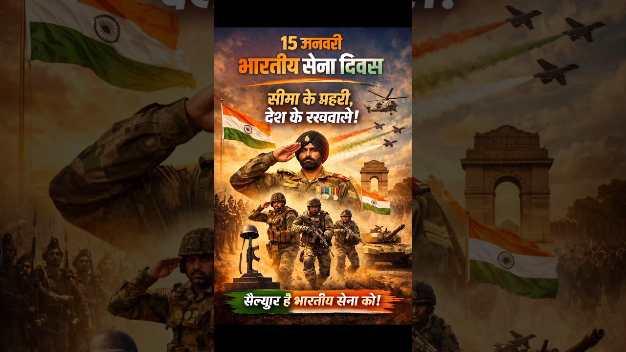 15 January | Indian Army Day | GK Fact 🇮🇳 