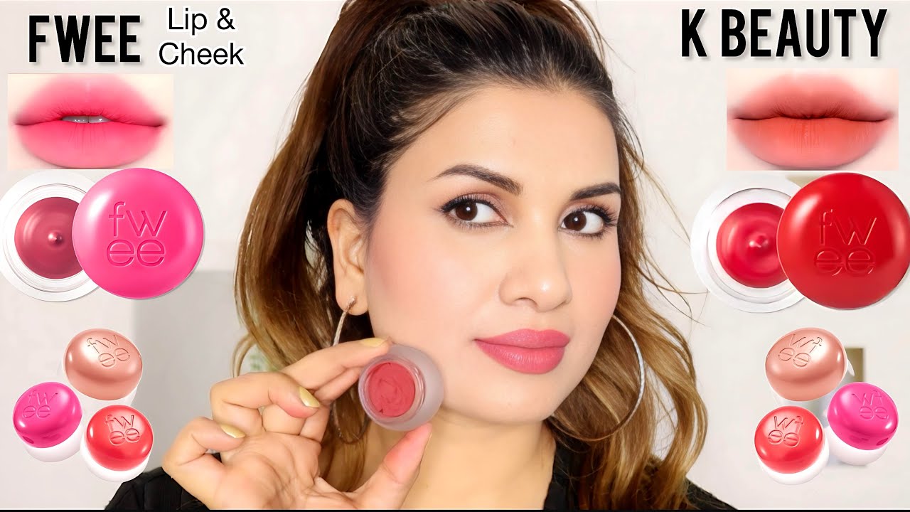 Fwee Blurry Pudding Pot | Lip & cheeks Swatches 