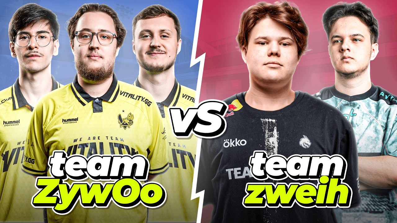 Команда ZYWOO против команды ZWEIH на Faceit с руководством по утилитам, видом от нескольких точе...