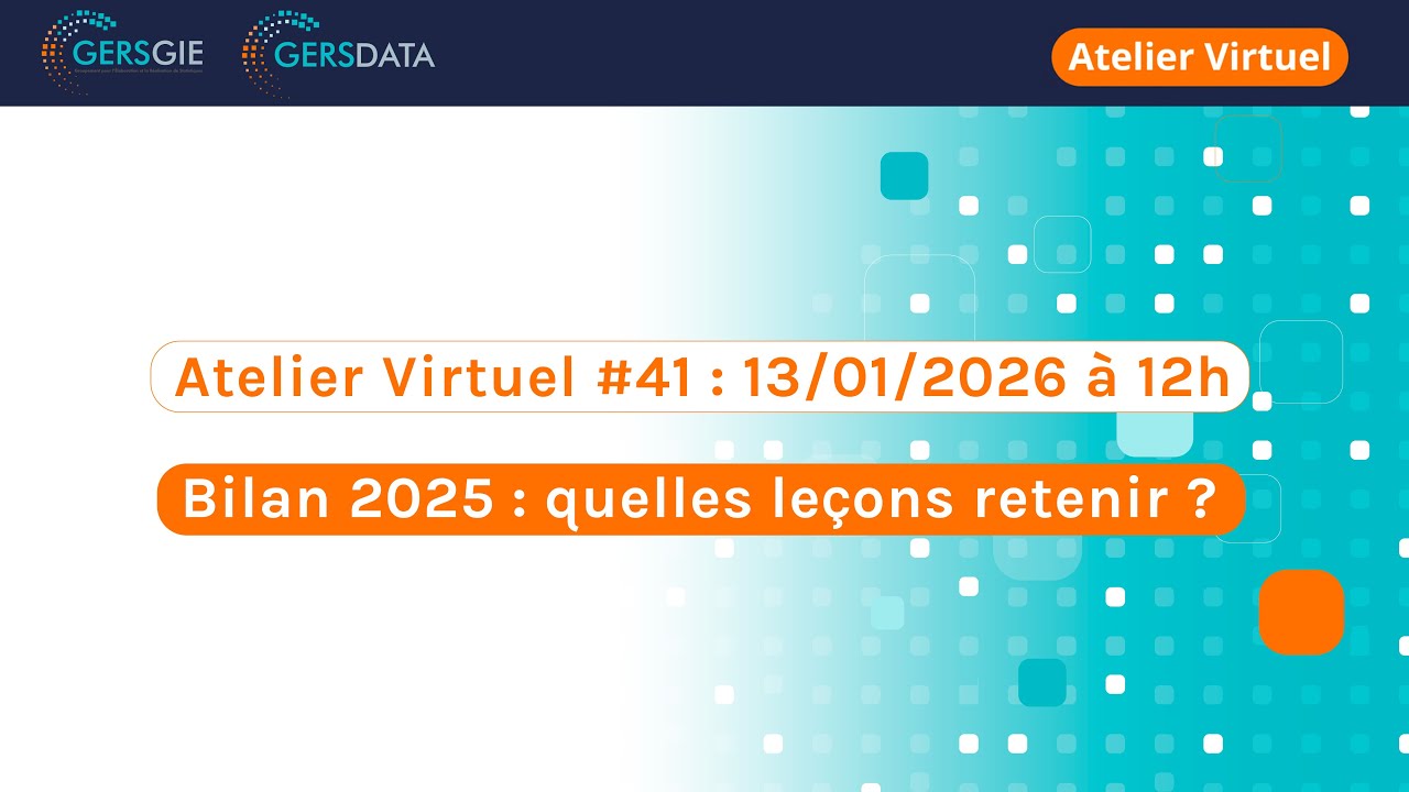 Atelier virtuel du 13 janvier 2026 - Bilan 2025: quelles leçons retenir ?