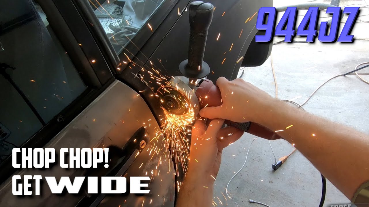 Installing the GT Racing Porsche 944 Rear widebody quarter panels pt. 1 of 2