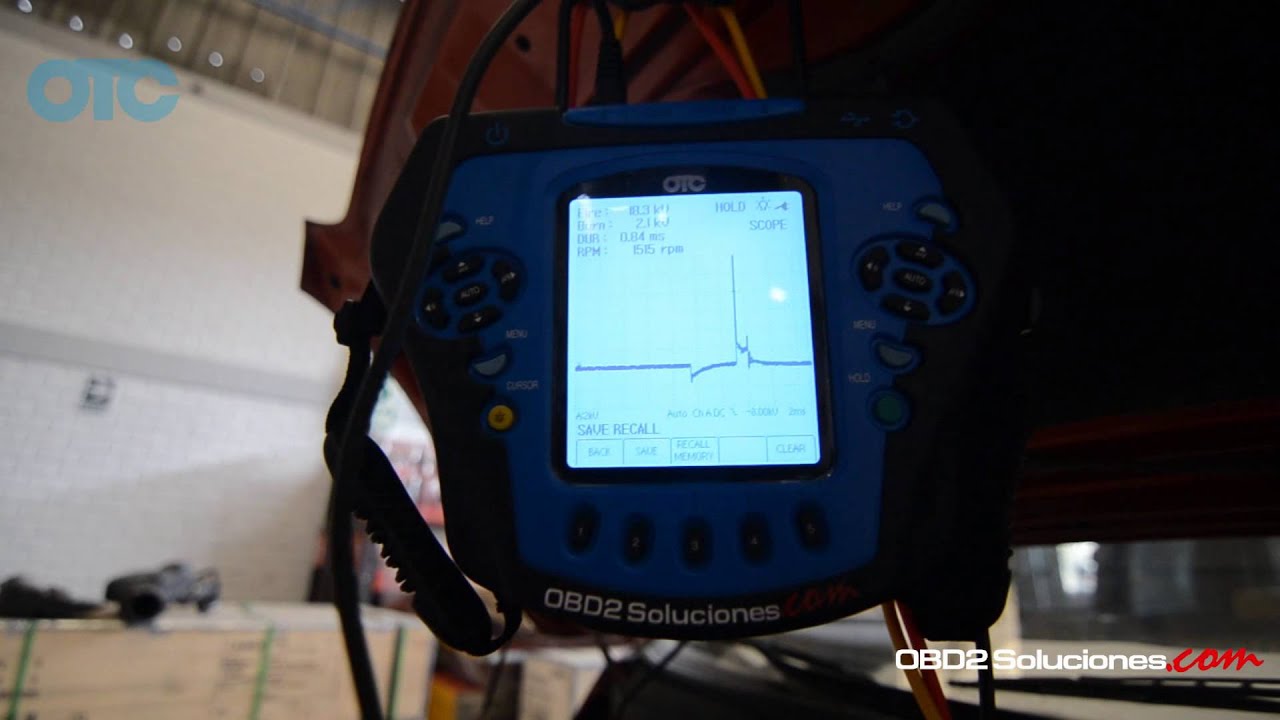 OSCILOSCOPIO AUTOMOTRIZ OTC 3840F DIAGNOSTICANDO AUTO CHINO FOTON