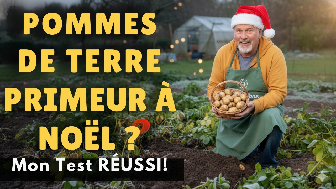 J'AI RÉUSSI ! Mes Pommes de Terre Primeur de Noël : Test de Septembre a payé (Récolte en Décembre)