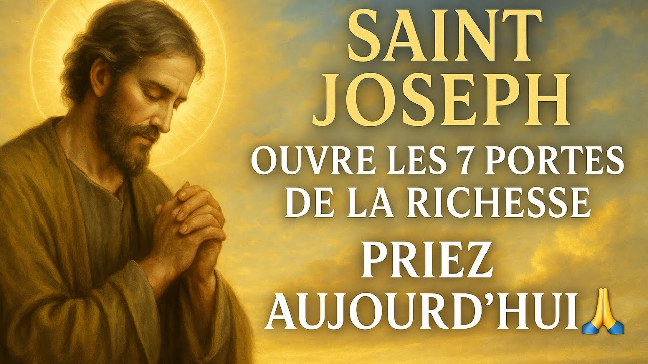 💸 SAINT JOSEPH OUVRE LES 7 PORTES DE LA RICHESSE : Écoute Cette Prière 1 SEULE FOIS 🙏