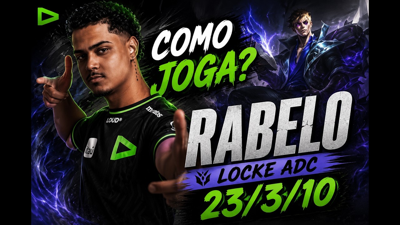 COMO JOGA O RABELO DE LOCKE ADC? | GAMEPLAY SOLOQ