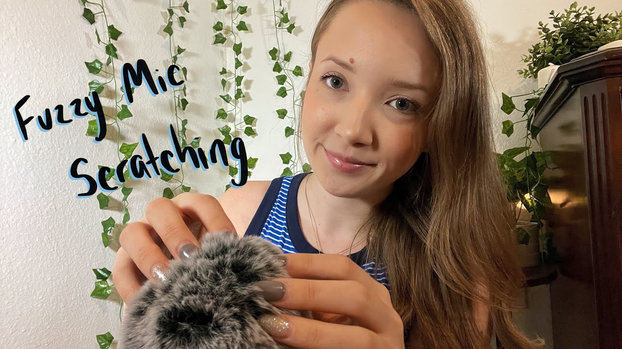 ASMR Super Up-Close Whispers + FUZZY Mic Scratching ✨ 💞