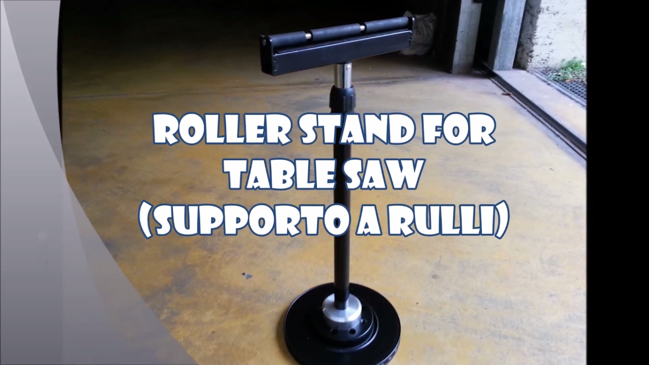 DIY - Adjustable Roller Stand from Scrap (Supporto a rulli per troncatrice)