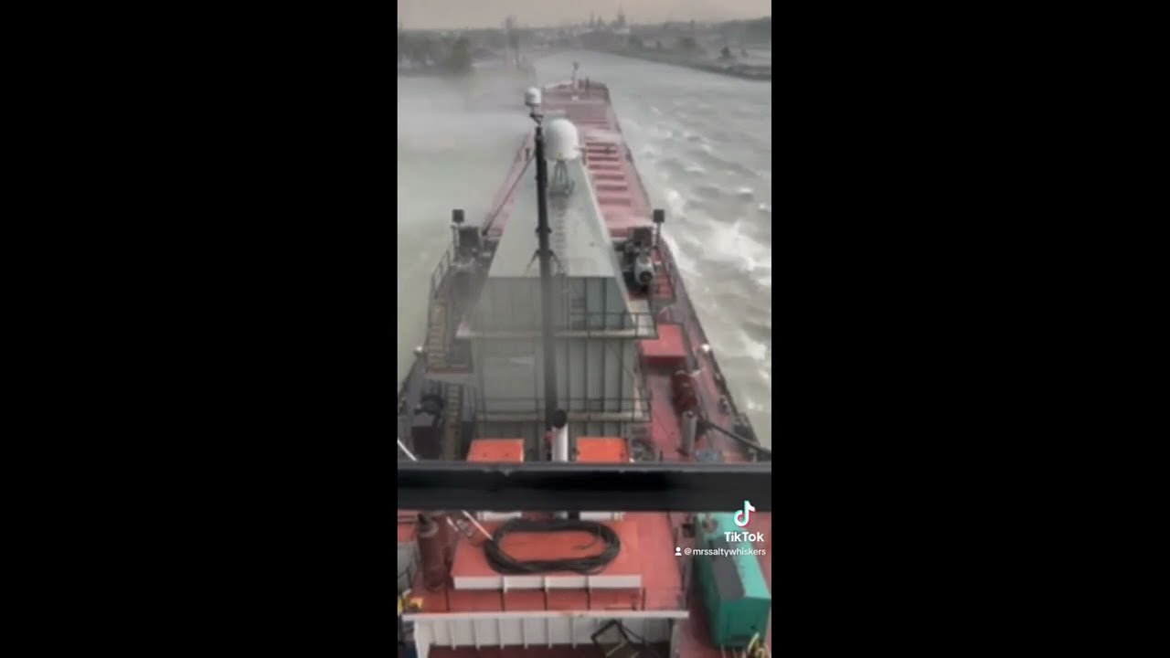 WATCH: EF-2 tornado hits freighter on Maumee River Thursday