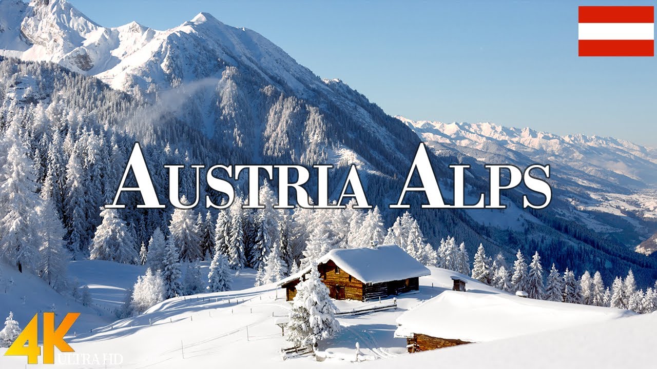 Winter Austria Alps 4K Ultra HD &bull; Enchanting Winter, Scenic Relaxation Film with Calming Music.