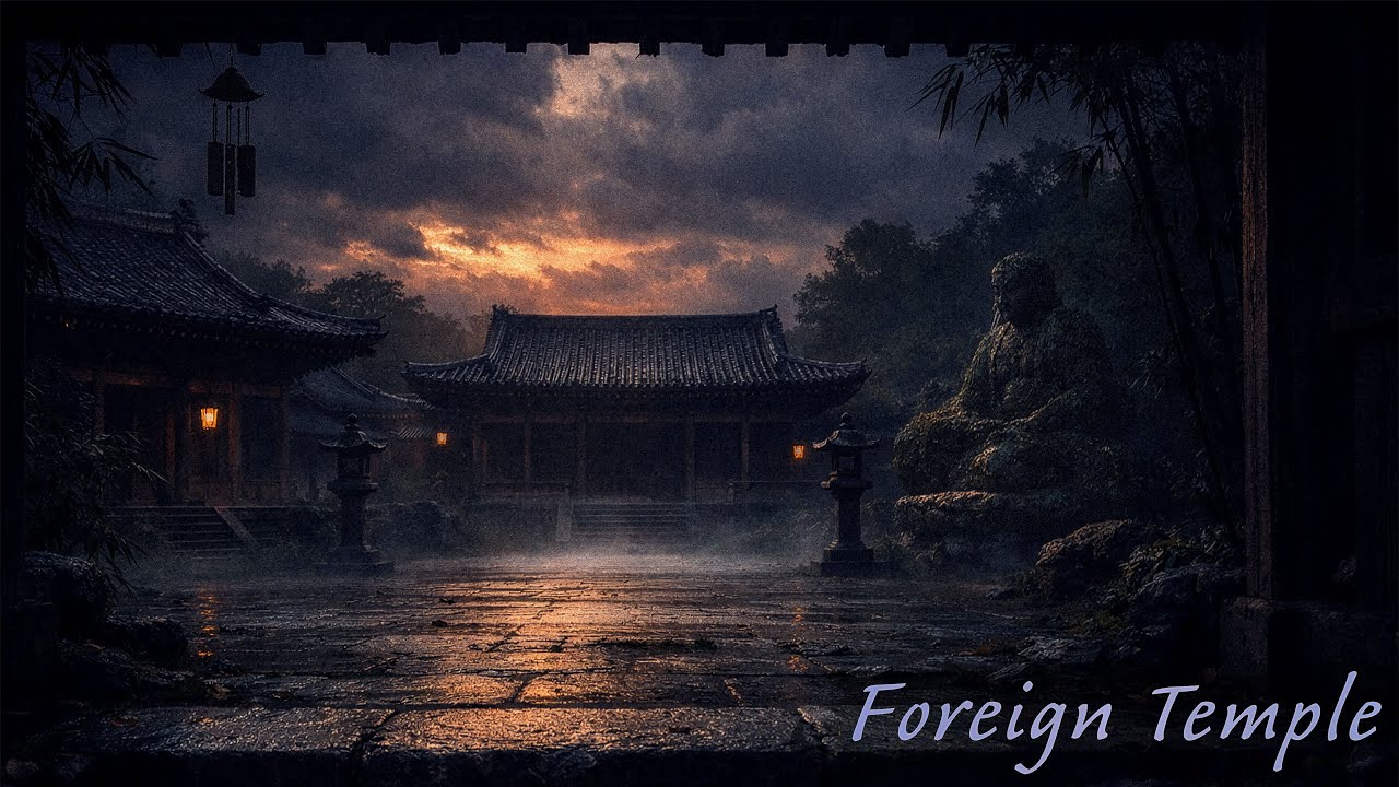 The Ronin’s Sanctuary | Deep Rain Sounds for Sleeping & Focus | 1 Hour of Peace