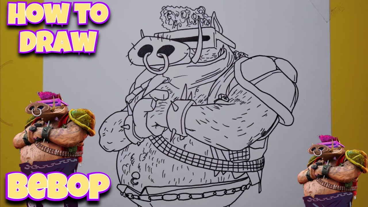How To Draw Bebop | TMNT: Mutant Mayhem | Tutorial #drawing #draw #tmnt