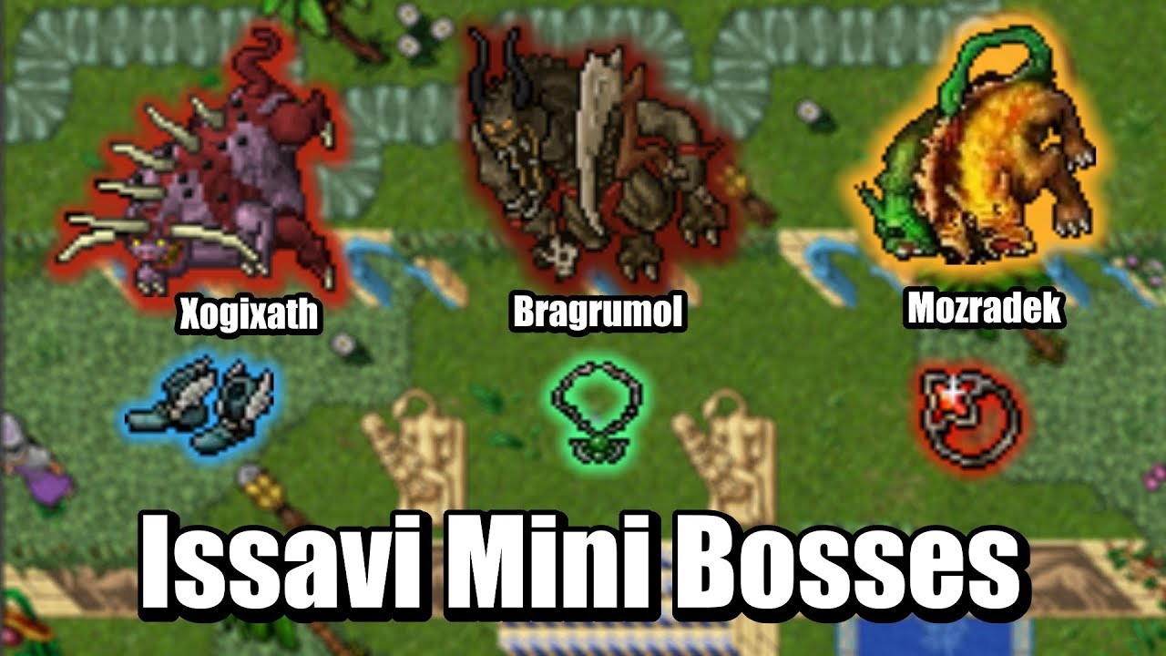 Tibia — Как фармить мини-боссов Иссави