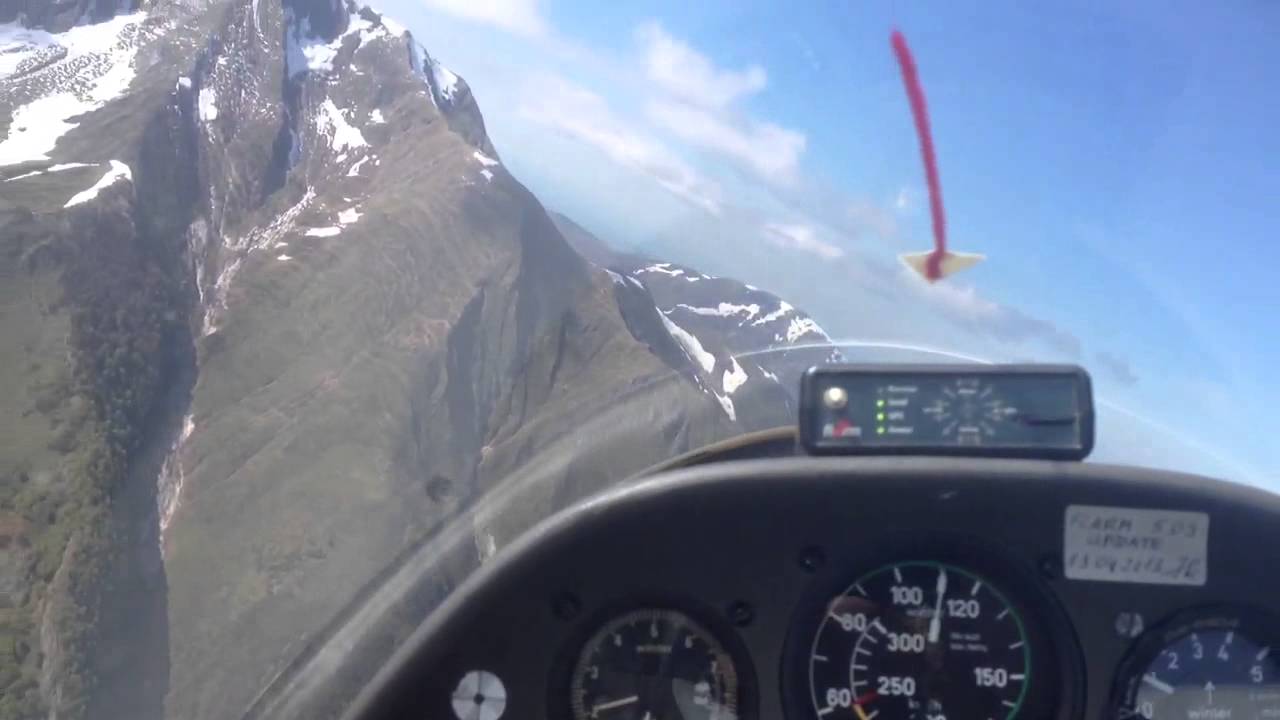 Vol vers le Mont Vallier