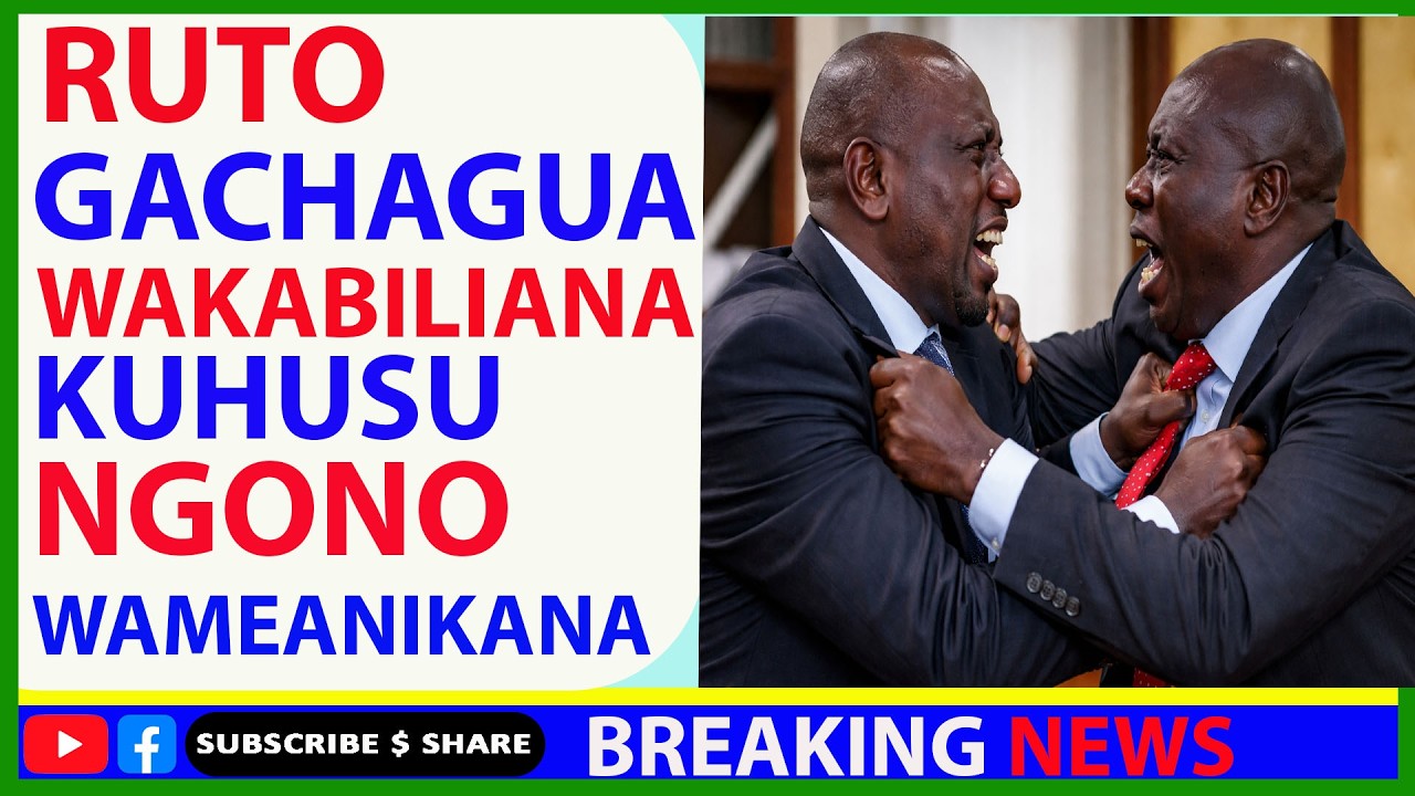 Uuuiii Tumeisha Kenya: Ruto Na Gachagua Washikana Mashati Warushiana Vijembe Hadharani