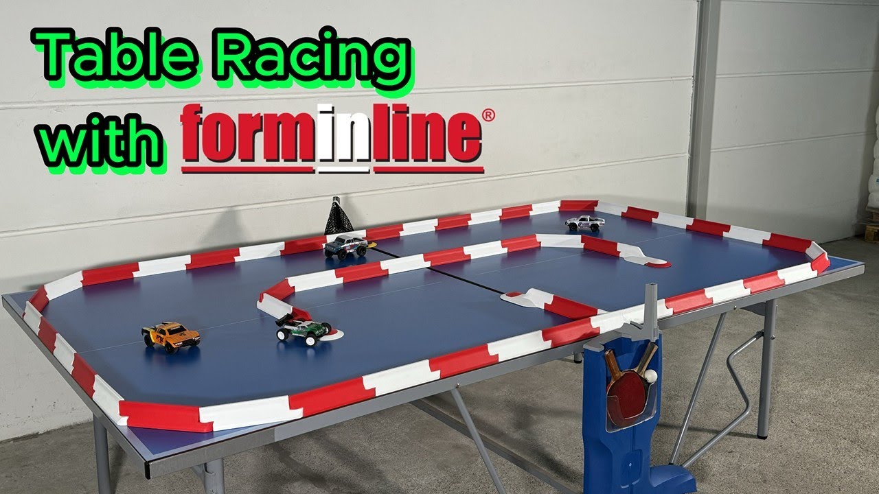 RC Car Race on a Tennis Table with forminline