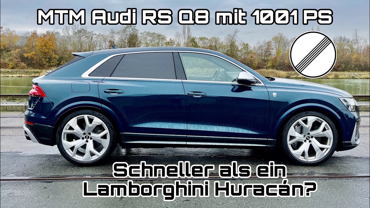MTM Audi RS Q8 mit 1001 PS | Highspeed-POV und Zeiten messen 🚀🚀🚀
