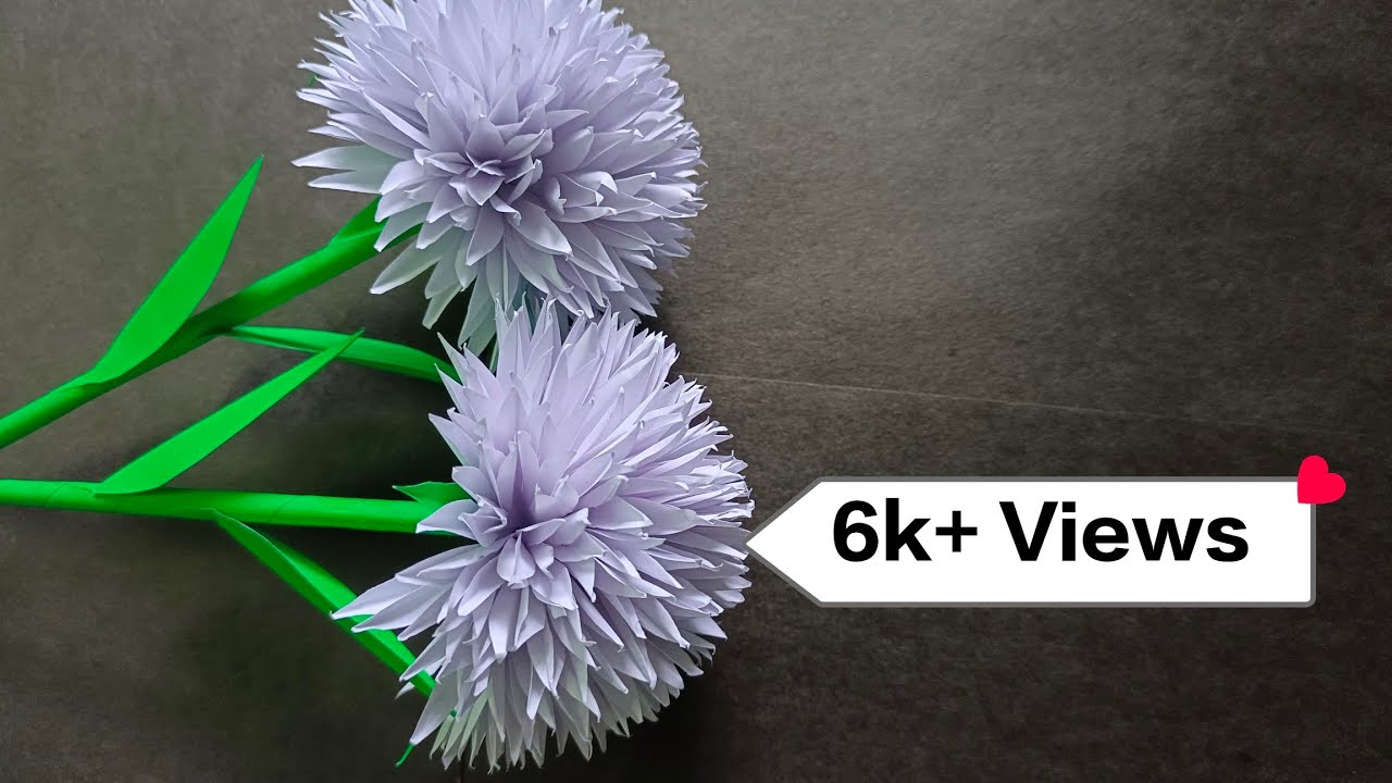 How to Make Paper Flowers || DYE Crafts || Flowers Making With Paper || Beautiful Flowers Making ||