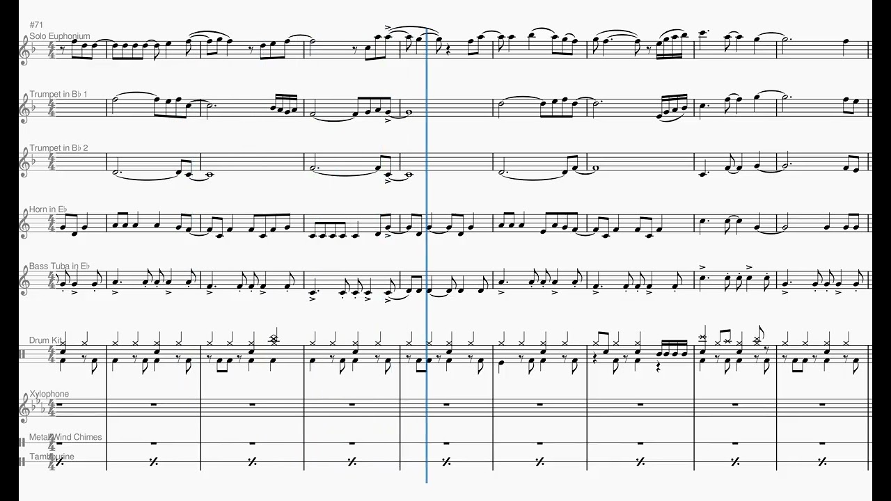 Let it Go (Frozen), Euphonium Solo, Brass Quintet & Perc, comp: K&R Lopez, arr. Harmer Borstall