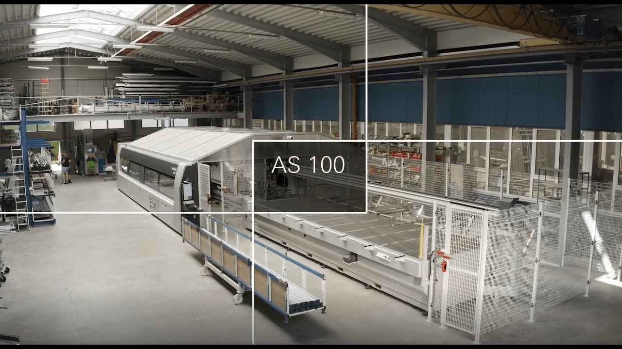 Schüco AS 100 - Bearbeitungsprozess in Aktion I Machining Process in Action