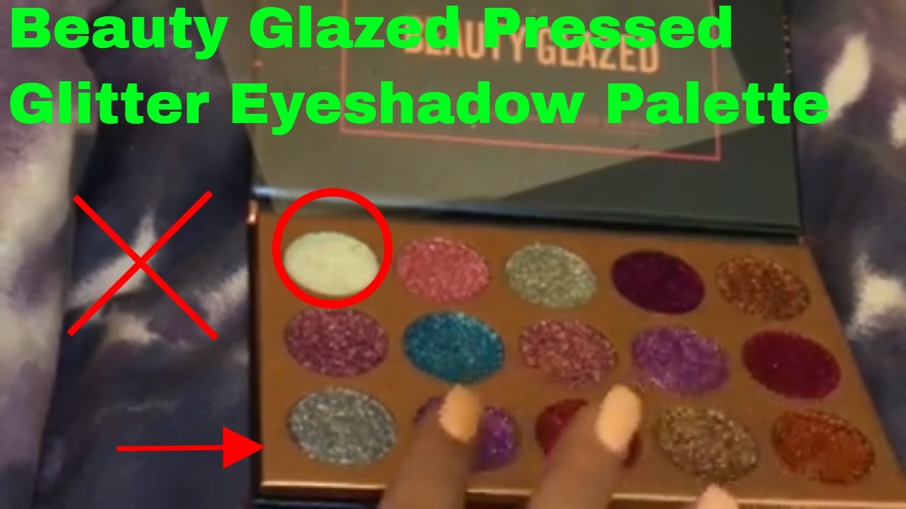 ✅  How To Use Beauty Glazed Pressed Glitter Eyeshadow Palette Review