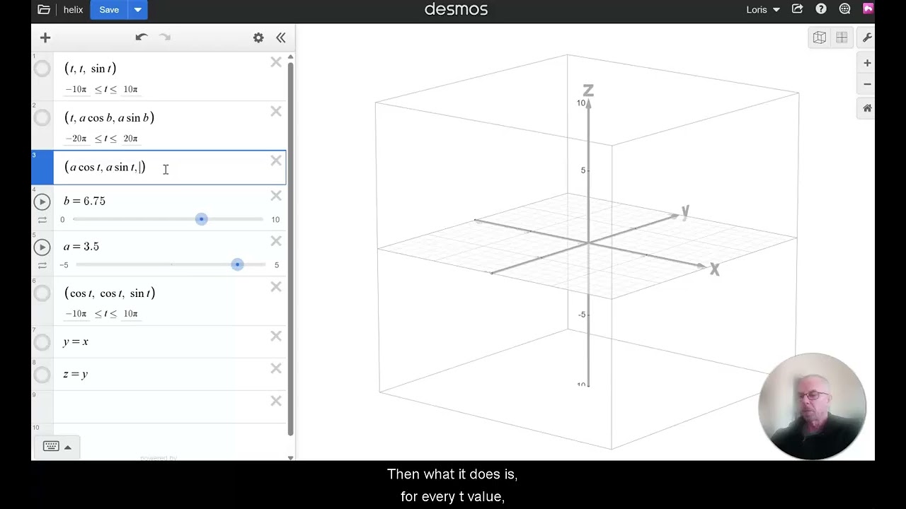 The Helix as a vector function