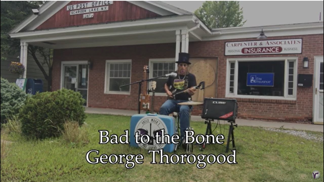 Bad to the Bone 3 String Shovel Guitar Suitcase Drum High Hat One Man Band