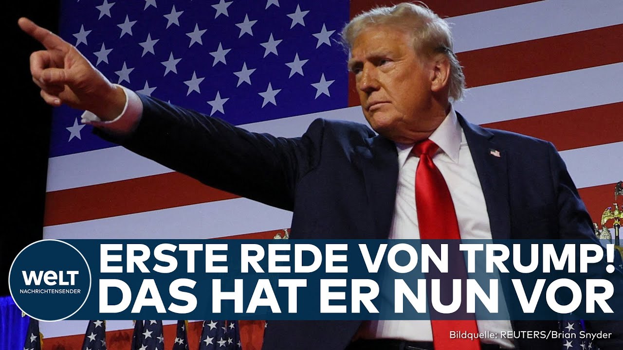US-WAHL 2024: Erste Rede! Klare Ansagen! Donald Trump äußert sich auf Wahlparty in Florida