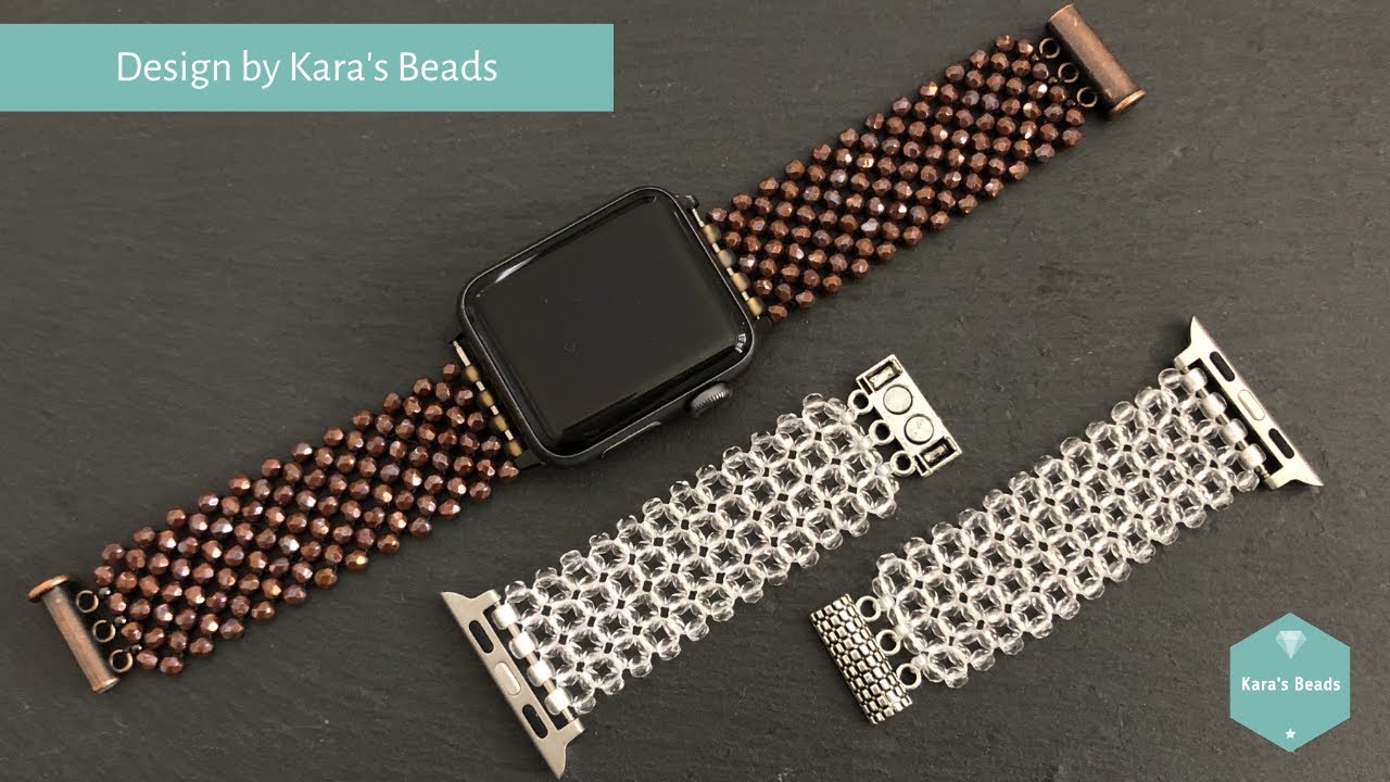Beaded Watch Band Tutorial | Apple Samsung DIY Band | Beaded Accessories | Right Angle Weave