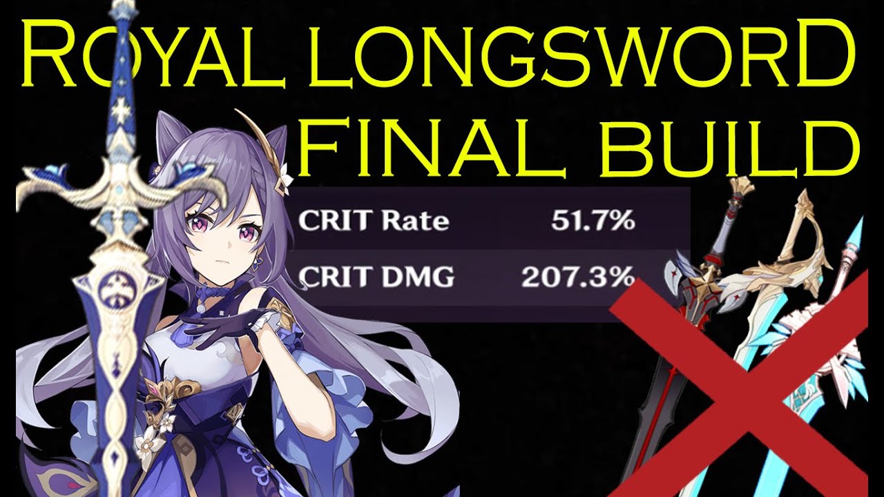 Final Keqing Build With Royal Longsword + Test (AR 50, WL 7)