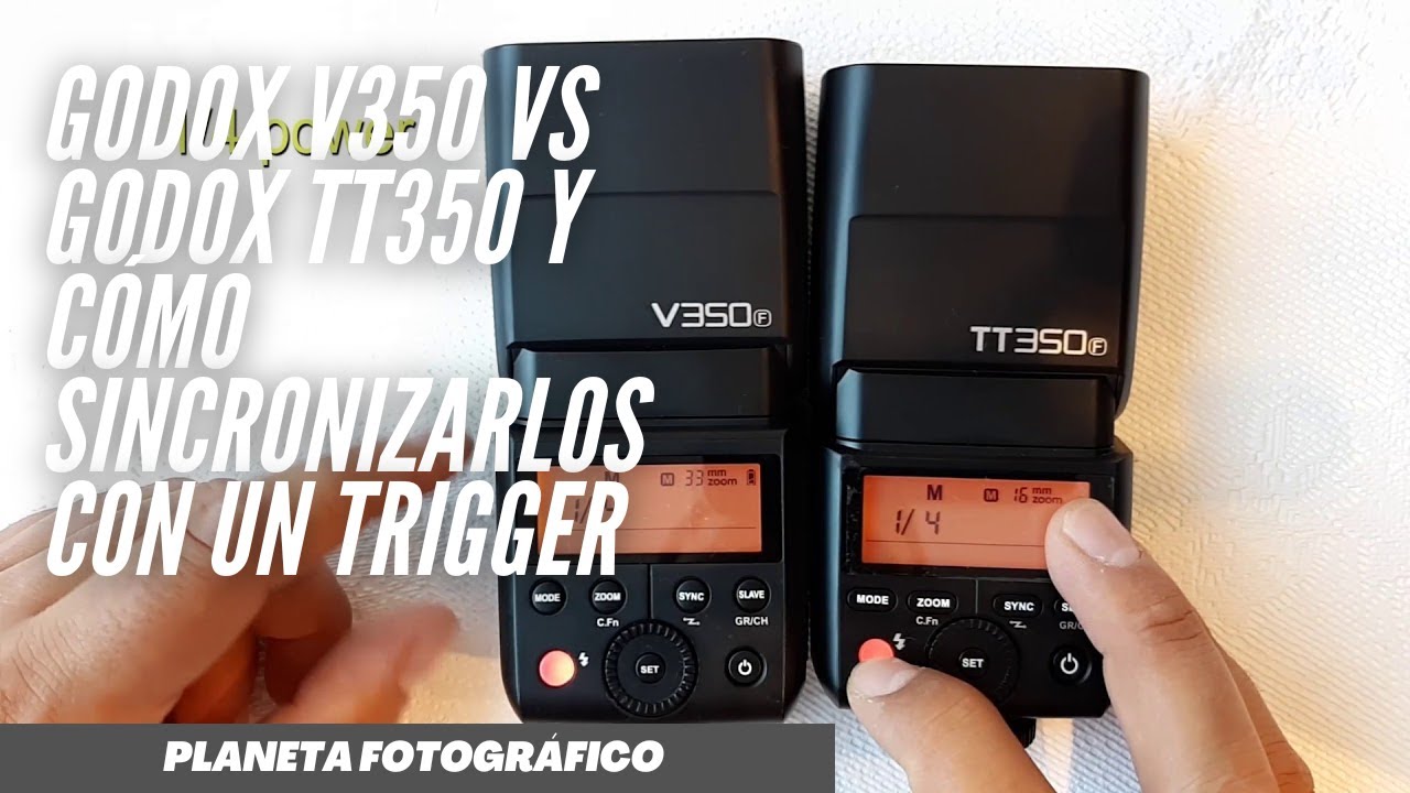 Godox TT350 vs Godox V350 y cómo sincronizarlos con un trigger