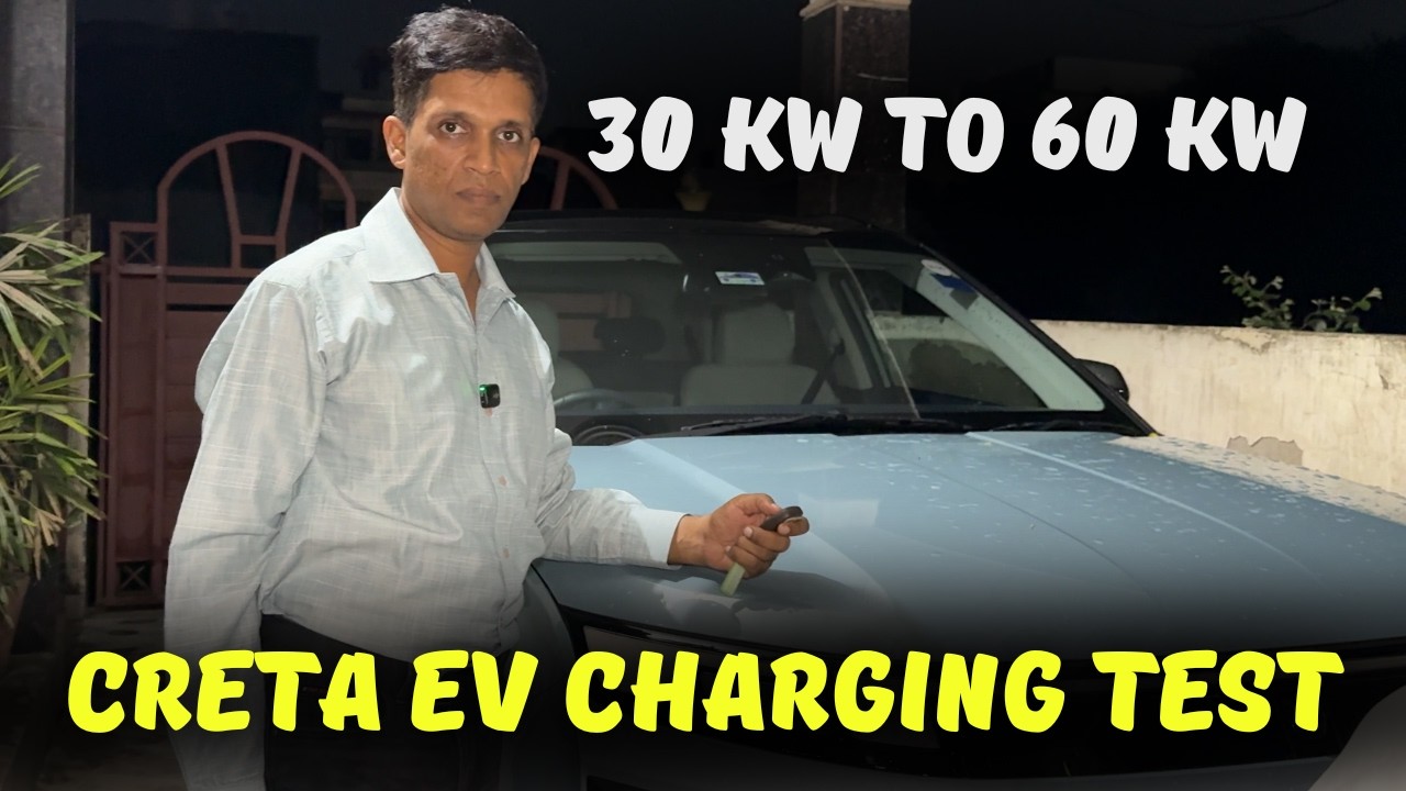 Creta EV Charging Speed Test | 30 Kw /60 kw DC Fast Charger #electricvehicletalks #cretaev #charging