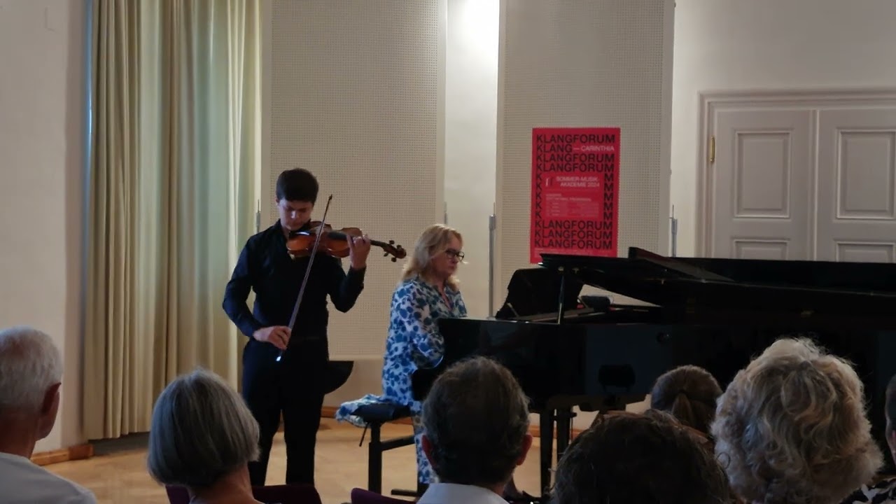 Wieniawski concert nr. 2. Klagenforum Sommer musik Akademie 2024 - Paul Kropfitsch. Klagenfurt.