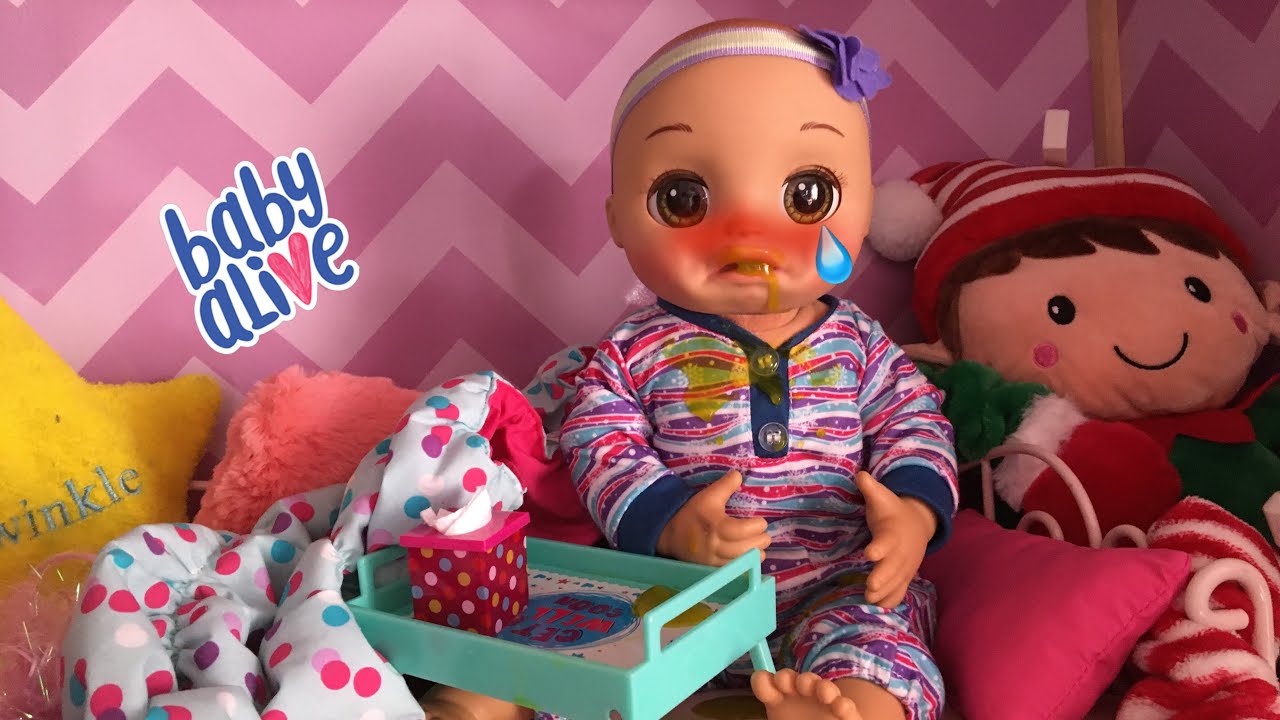 BABY ALIVE Real as can be Baby  Lily has a cold 🤒