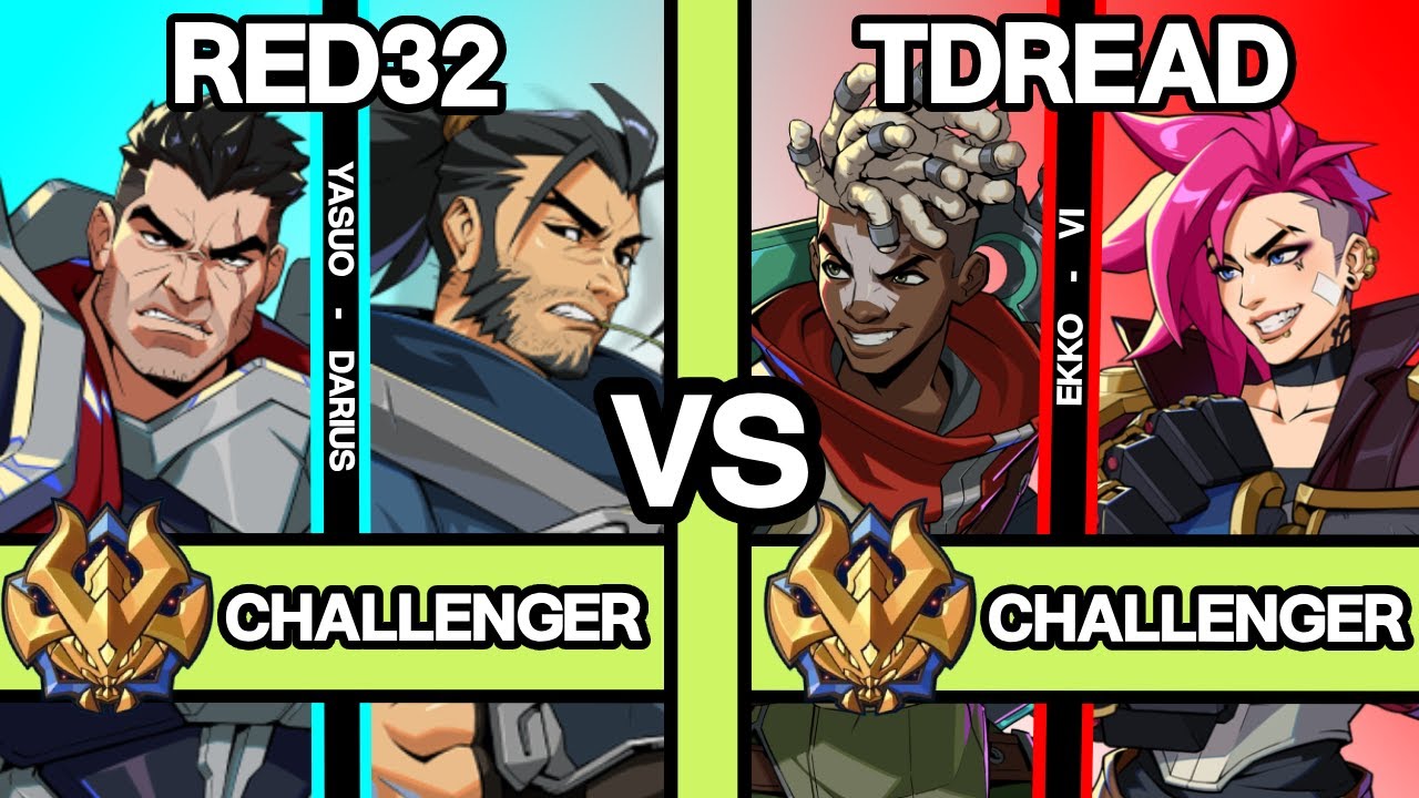 2XKO ▰ RED32 (Ясуо/Дариус) против TDREAD (Экко/Ви) ▰ Повторы 2XKO Pro