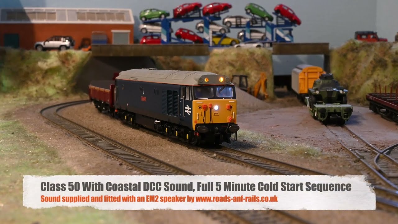 Hornby Class 50 with Coastal DCC sound and a full 5 minute cold start sequence