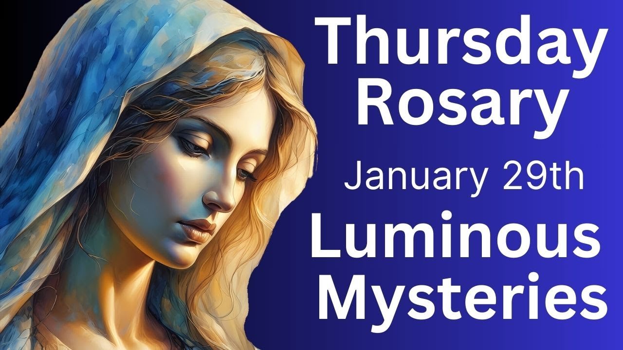 Rosary for Thursday 💕 Todays Rosary 💕 Pray the The Luminous Mysteries with me, January 29th