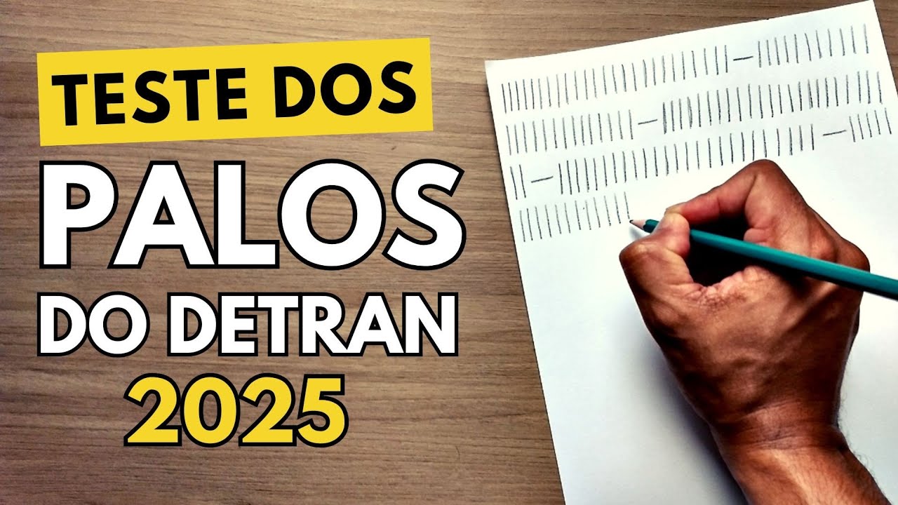 PSICOTECNICO DO DETRAN 2025 - Como Passar no Teste Palográfico 2025
