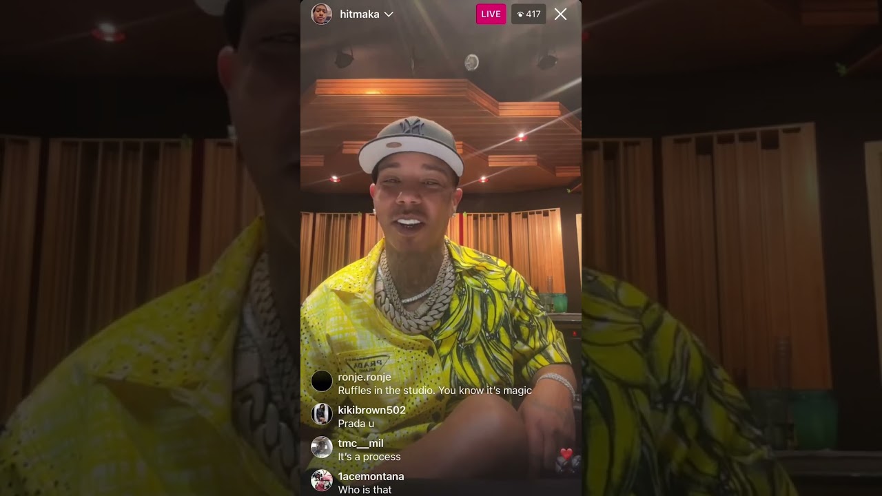 Hitmaka IG Live • Studio Session With Artist Ron - E, This Song Is Incredible🔥
