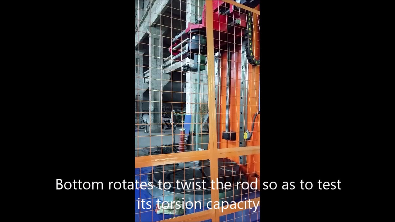 Torsion test of polymeric insulator rod