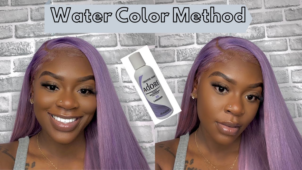 LAVENDER OMBRÉ HAIR || WATER COLOR METHOD || FT EVA WIGS