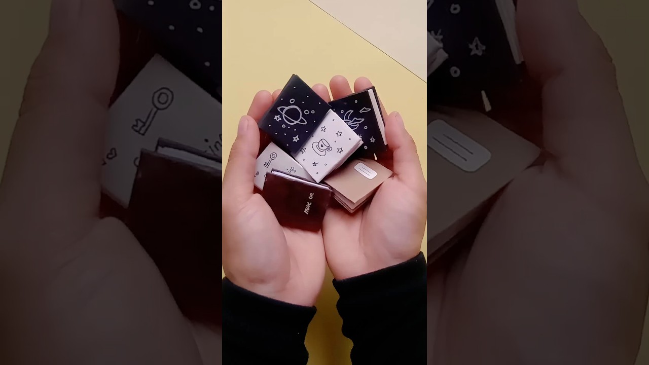 DIY cute mini books || miniature book #craft #diy #art #ytshorts #youtubeshorts #shorts #foryou