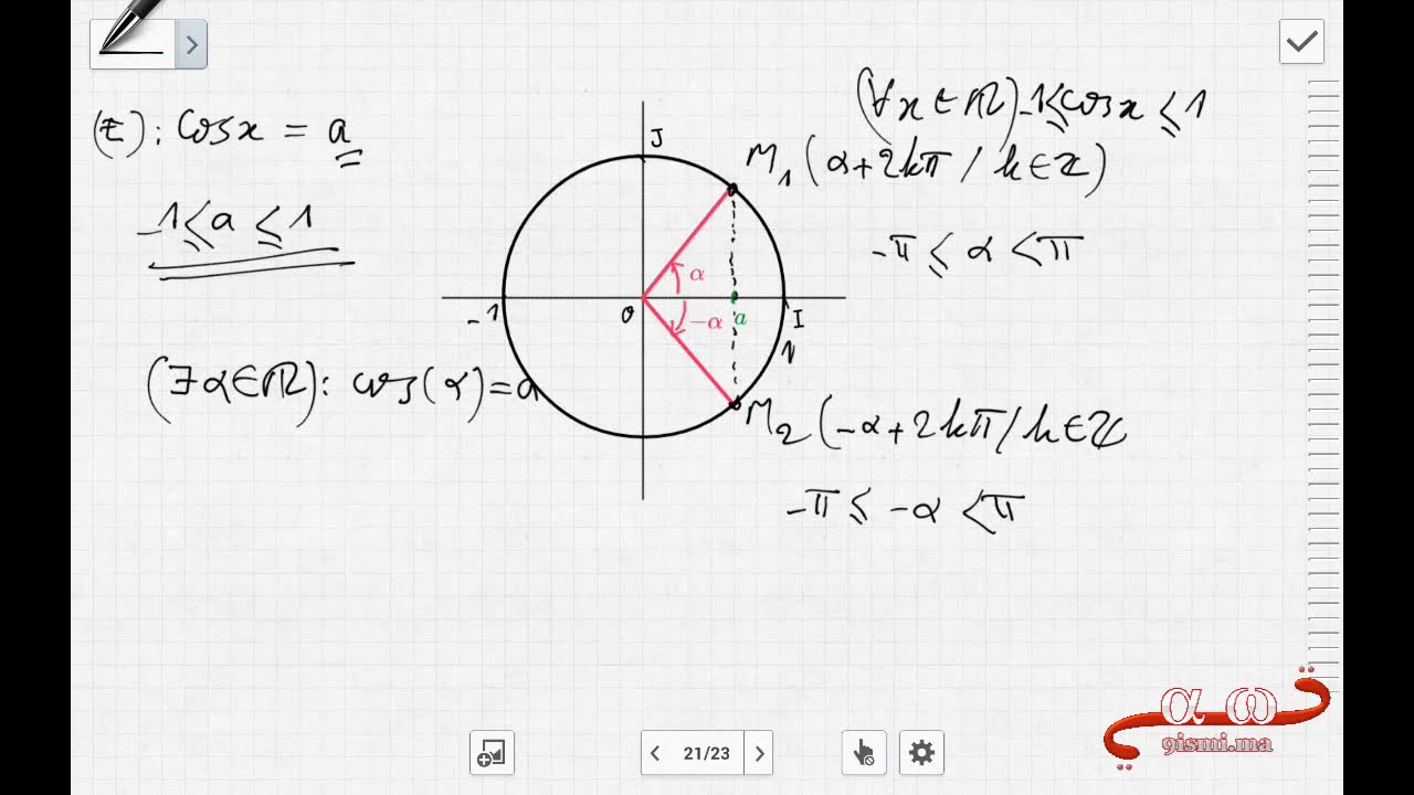 1Bac SM : trigonométrie (rappel tronc commun) partie 2 (équations inéquations)