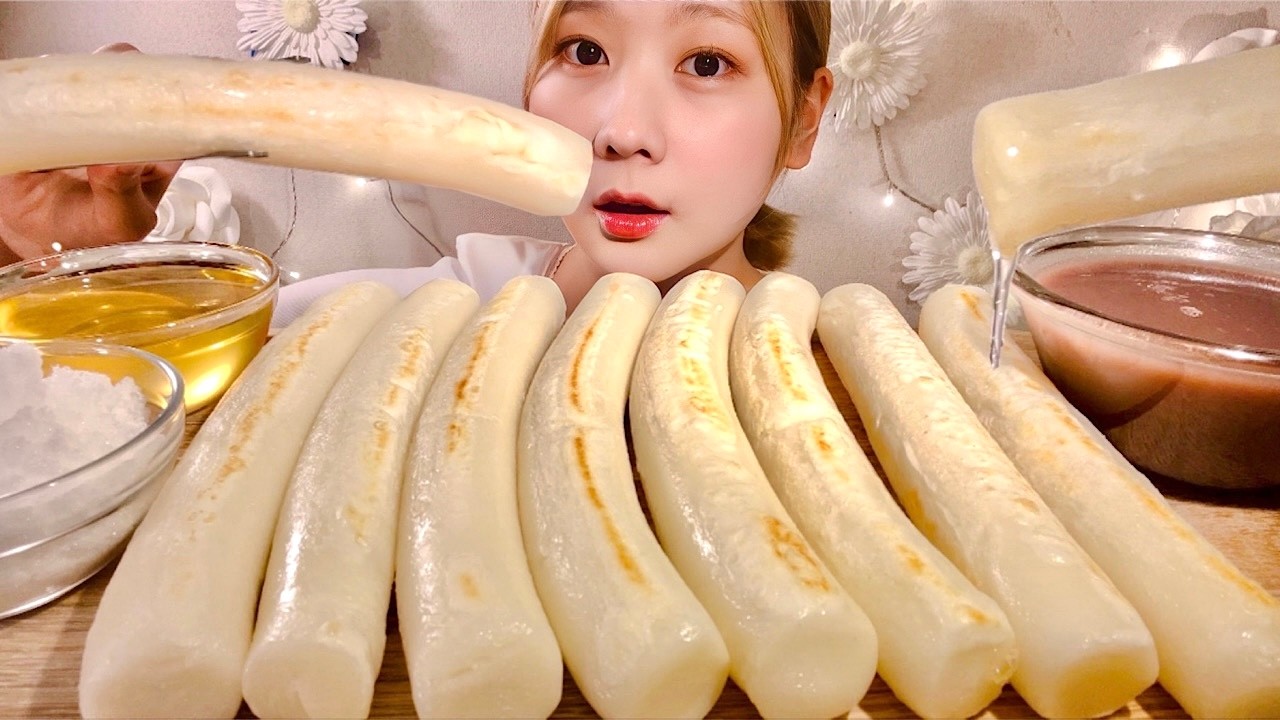 ASMR Гигантский Ттокпокки каретток【русские субтитры】【Mukbang/ Eating Sounds】
