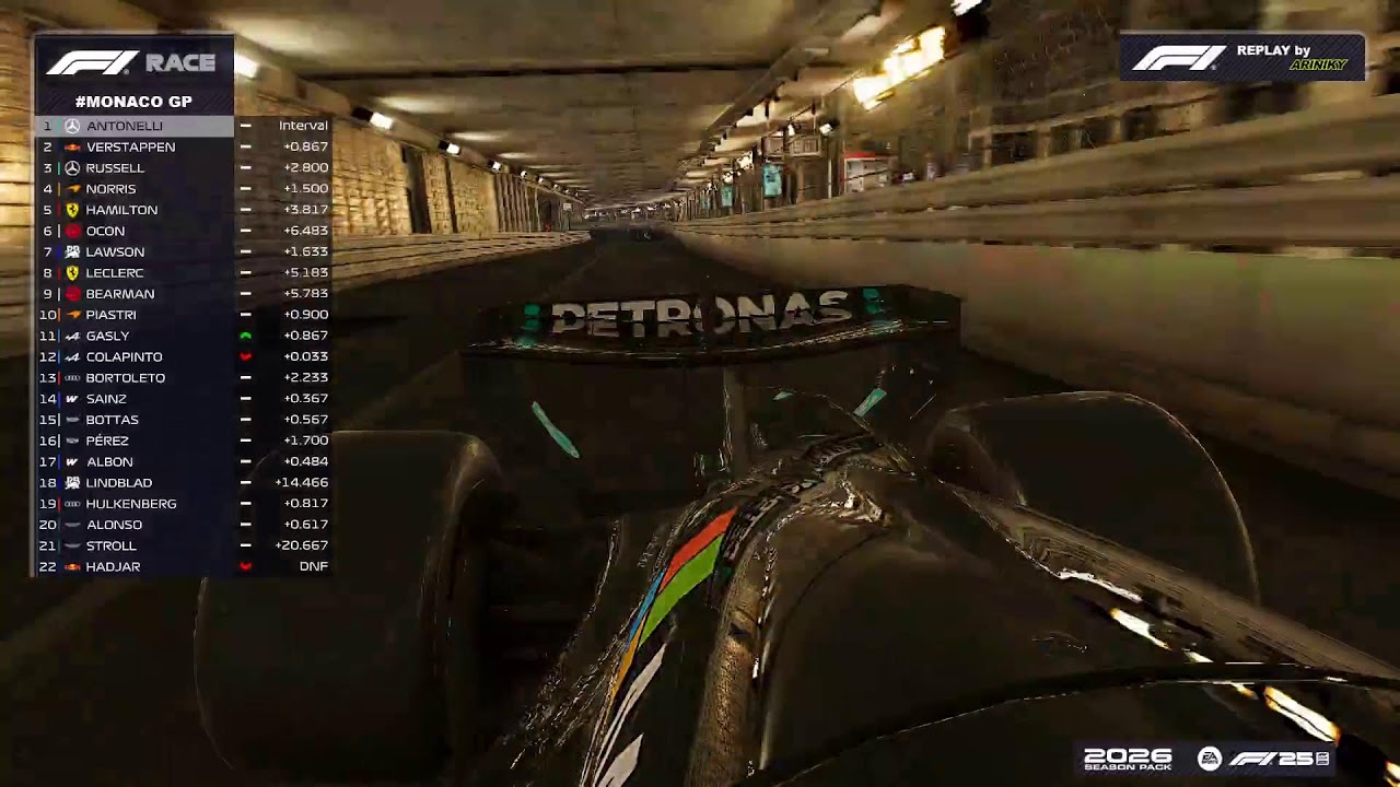 LIVE RACE | F1 26 Monaco Grand Prix 2026 - Circuit de Monaco Monegasque | F1 Gameplay #MonacoGP